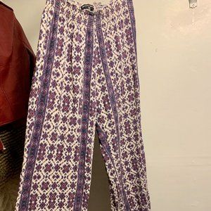 Brandy Melville Purple Printed Pant